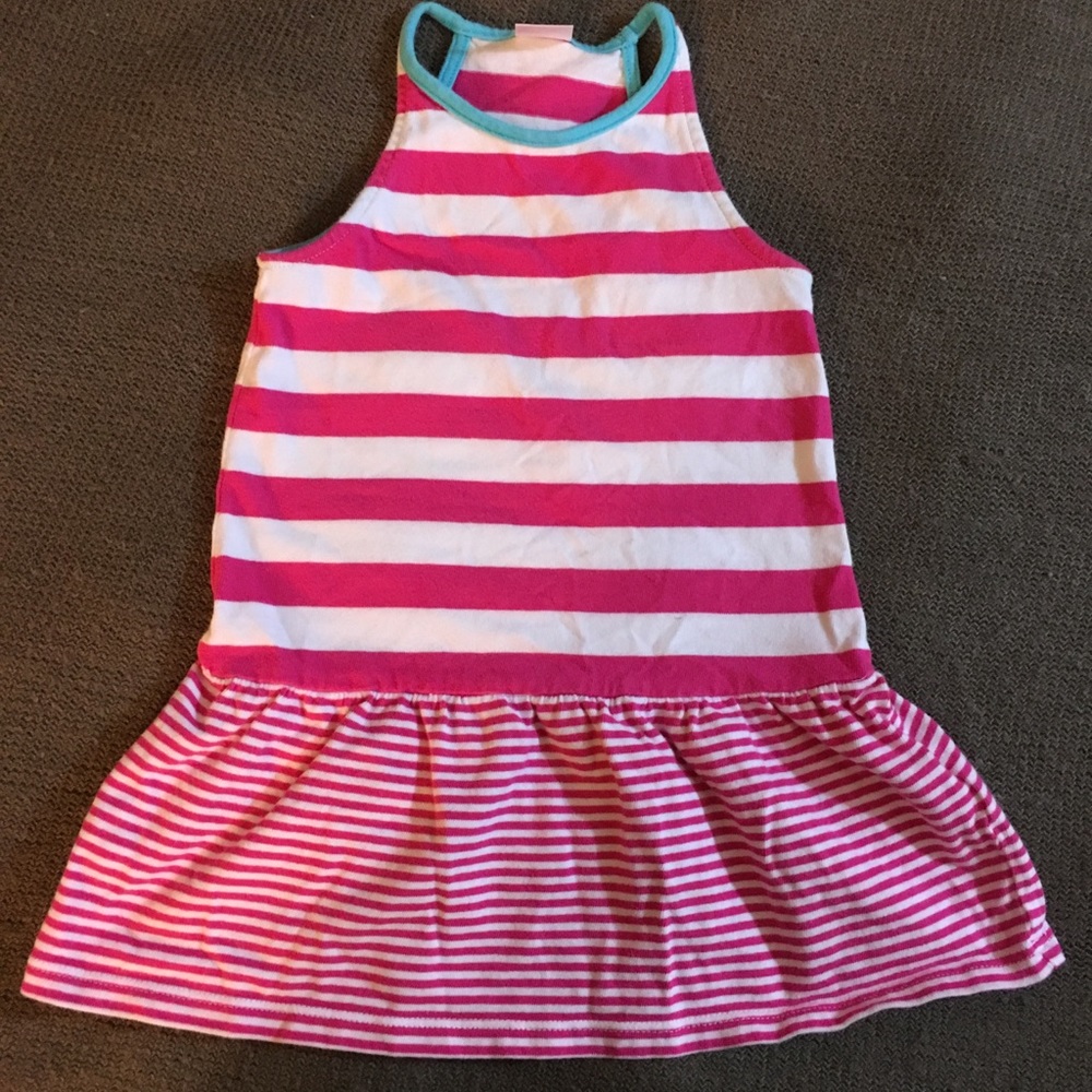 Gymboree 2T Dress Tank Pink Striped, Like New